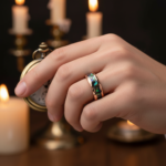 Tungsten Carbide Abalone Shell Wedding Ring - Rose Gold Faceted Hammered Band - 8mm Comfort Fit Classic Jewelry - 图片 3