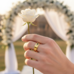 18K Gold Plated 316L Stainless Steel Spinner Cross Ring - Classic Religious Wedding Band for Men - 图片 3