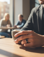 8mm Black Tungsten Carbide Ring for Men - Polished Silver Beveled Edge Wedding Band - Scratch Resistant Classic Engagement Jewelry - 图片 3