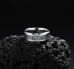 316L Titanium Steel Steampunk Gear Ring - Industrial Mechanical Inlay Band - Hypoallergenic & Waterproof Jewelry - 图片 4